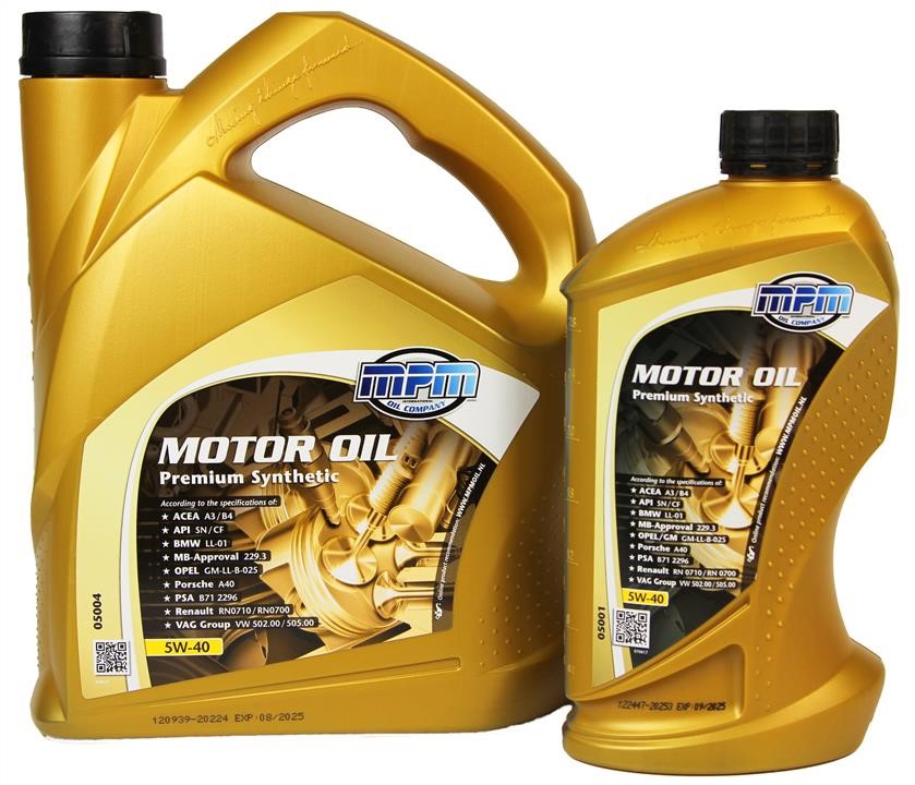 MPM 10W-40 Premium Synthetic UHPD 5л